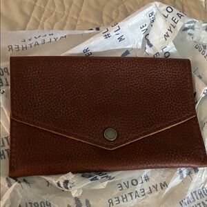Portland Leather nutmeg large envelope